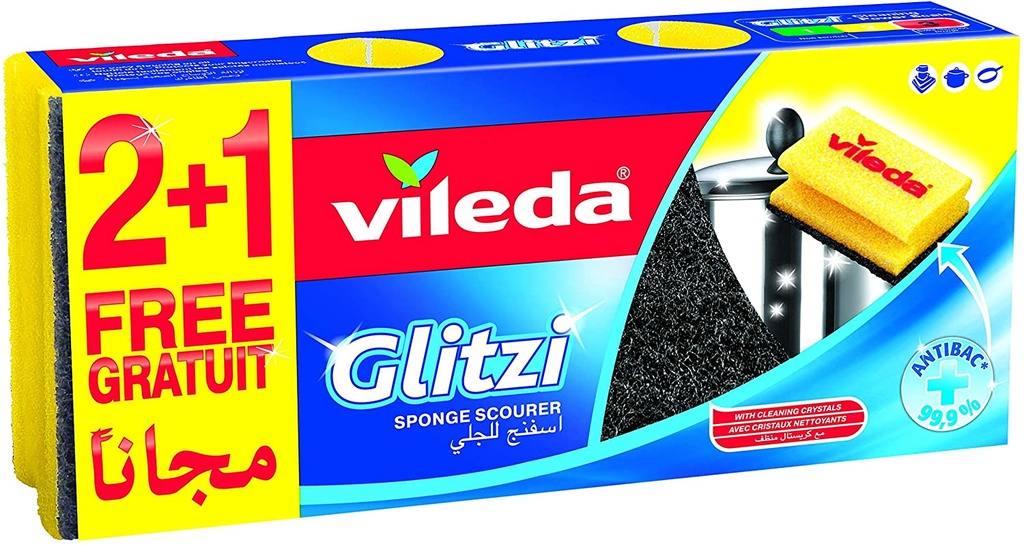 Vileda Sponge Scourer 2+1