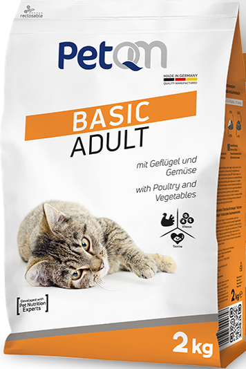 Cat PetQM Basic Adult With Poultry &amp; Vegetables 2 KG