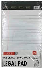 [60401163] Roco WRITING PAD White A4 SIZE 40 SHTS 10Pcs